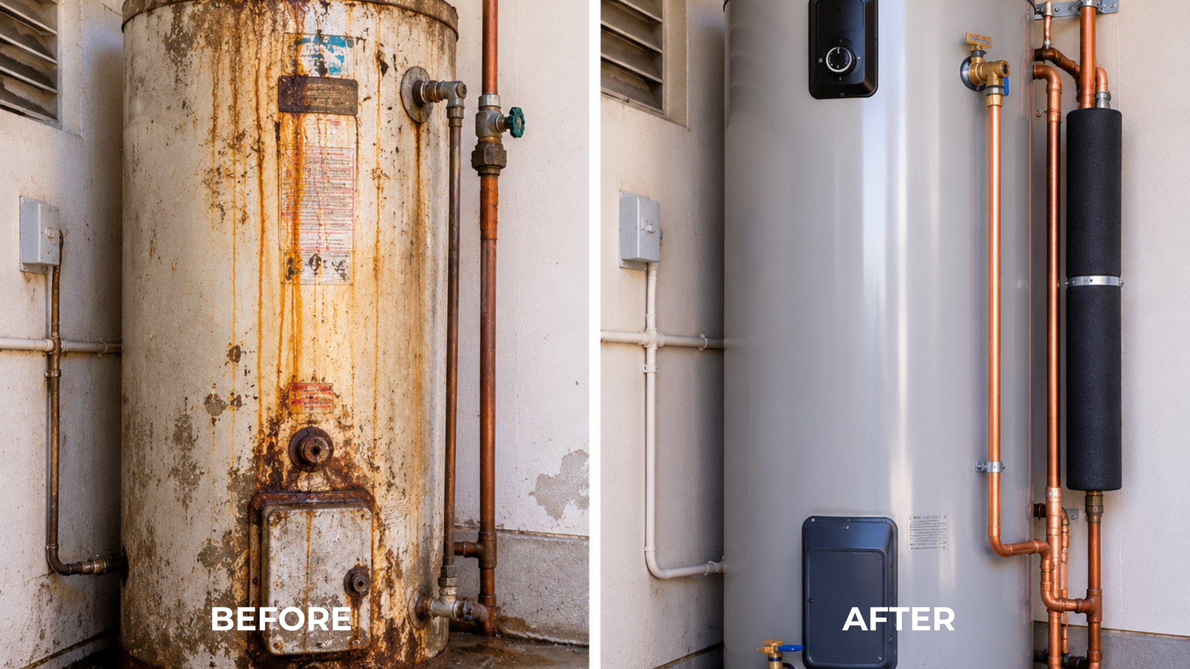 New hot water system installed